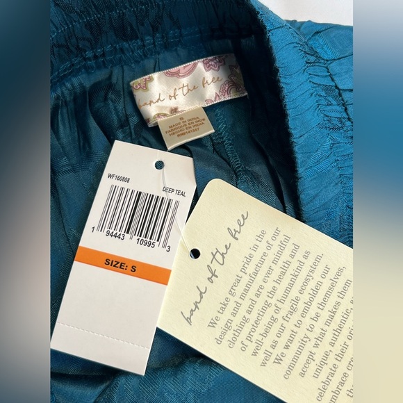 NWT Band of the Free Celene Deep Teal Jacquard Layered Midi Skirt Size Small - Picture 7 of 9